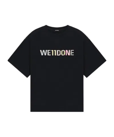 We11 Done We11done Patchwork T-shirt In Black