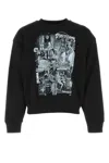 We11 Done We11done Graphic Printed Crewneck Sweatshirt In Black