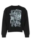 We11 Done We11done Graphic Printed Crewneck Sweatshirt In Black