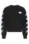 We11 Done We11done Black Cotton Oversize Sweatshirt In Black