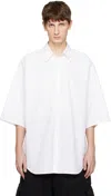 We11 Done White 3/4 Shirt In White
