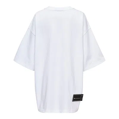 We11 Done White Cotton Logo T-shirt