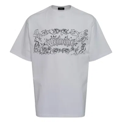 We11 Done White Ending Credit T-shirt