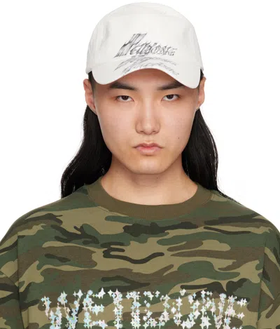 We11 Done White Flame Logo Cap