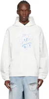 WE11 DONE WHITE MONSTER HOODIE