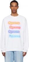 We11 Done Logo-print Long-sleeved T-shirt In White