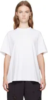 We11 Done White Pearl Logo T-shirt In White