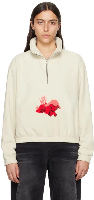 We11 Done White Pony Sweater