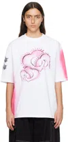 We11 Done White Printed T-shirt In White