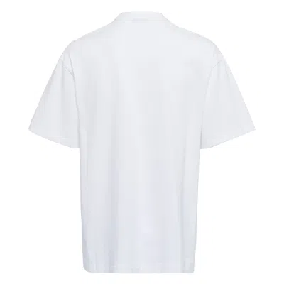 We11 Done White Ribbon Multi-logo T-shirt