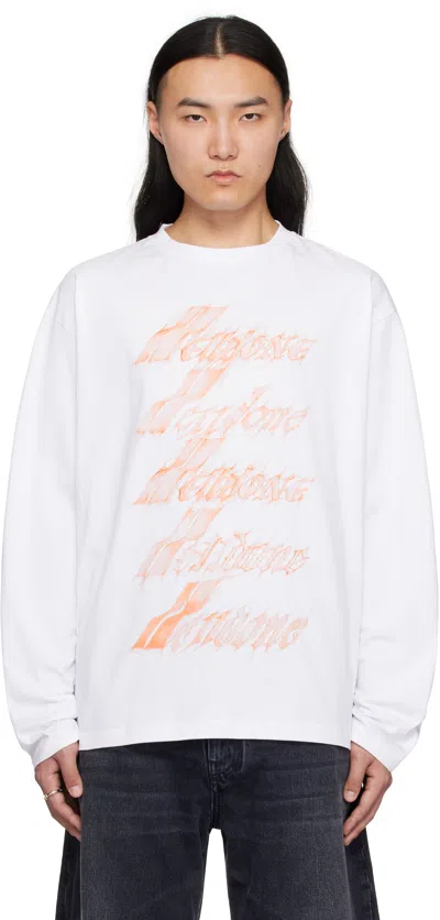 We11 Done White Spark Logo T-shirt