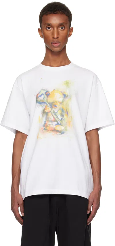 We11 Done White Teddy Bear T-shirt
