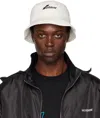 We11 Done We11done Logo Print Bucket Hat In White