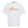 We11 Done White Watercolor T-shirt In White