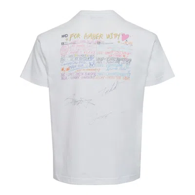 We11 Done White Womens Cassette Tape T-shirt