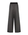 We11 Done Wide-legged Casual Pants In Black