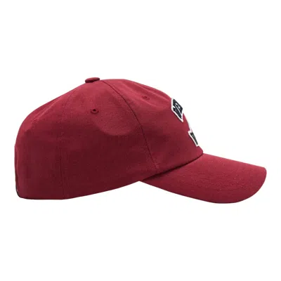 We11 Done Wine Varsity Logo Cap In Red