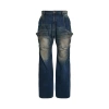 WE11 DONE WIRE DENIM PANTS