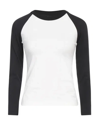 We11 Done Woman T-shirt White Size M Cotton, Polyurethane
