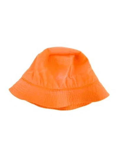 Pre-owned We11 Done Women's Cotton Bucket Hat In Orange