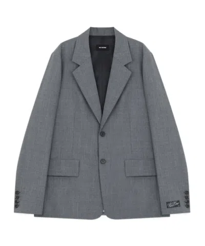 We11 Done Wool Blazer In Grey