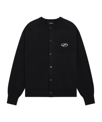 We11 Done Wool Blend Long-sleeved Knit Cardigan In Multi