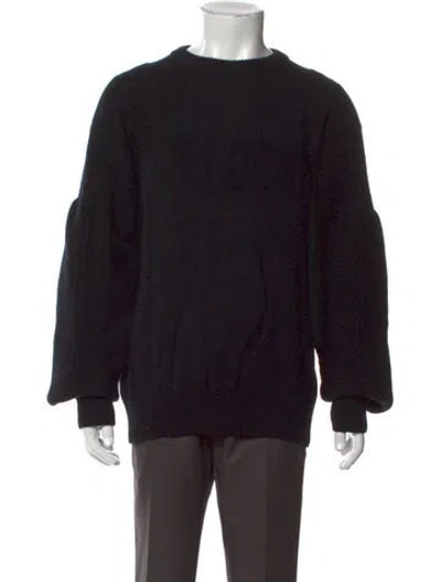 Pre-owned We11 Done Wool Crew Neck Pullover In Black
