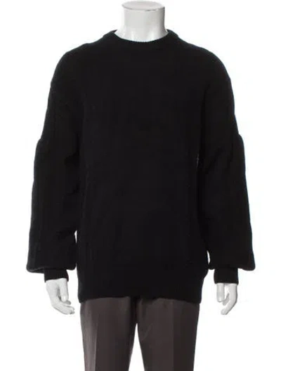 Pre-owned We11 Done Wool Crew Neck Pullover In Black