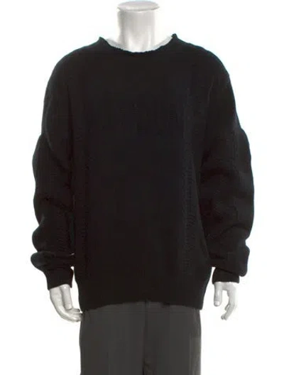 Pre-owned We11 Done Wool Crew Neck Pullover In Black