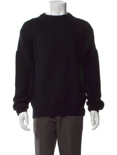 Pre-owned We11 Done Wool Crew Neck Pullover W/ Tags In Black
