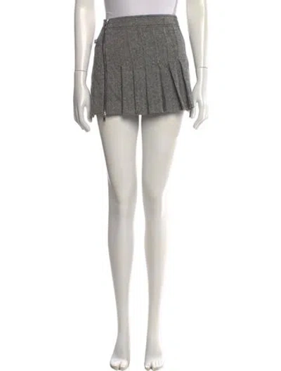 Pre-owned We11 Done Wool Mini Skirt In White