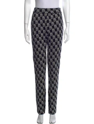 Pre-owned We11 Done Wool Straight Leg Pants In Black
