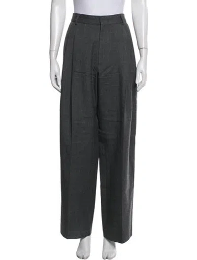 Pre-owned We11 Done Wool Wide Leg Pants In Grey