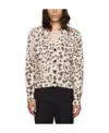 We11 Done Off-white Y-neck Cardigan In Nude