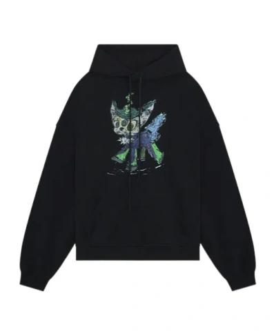 We11 Done Zip Hoodie In Black