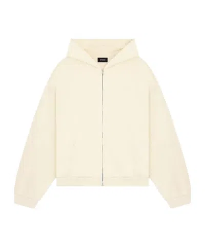 We11 Done Zip Sweater In White