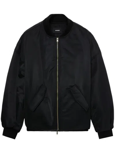 We11 Done Zip-up Bomber Jacket In Black