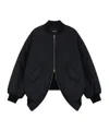 We11 Done Zip-up Bomber Jacket In Black
