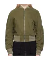 We11 Done Zipper Casual Jacket In Green