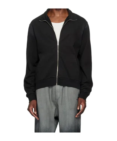 We11 Done Zippered Long-sleeved Casual Jacket In Black