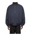 We11 Done Zippered Stand-collar Casual Jacket In Black