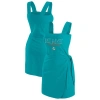 Wear By Erin Andrews Aqua Miami Dolphins Wrap Dress In Green
