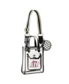 Wear By Erin Andrews Atlanta Falcons Clear Stadium Crossbody Purse With Coin Pouch In Transparent