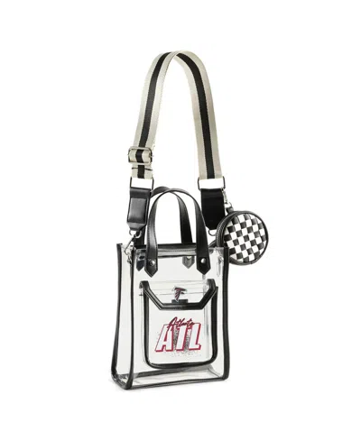 Wear By Erin Andrews Atlanta Falcons Clear Stadium Crossbody Purse With Coin Pouch In Transparent