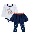 Wear By Erin Andrews Baby Boys And Girls 3-piece Houston Astros Tutu Set In White,navy