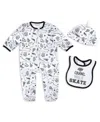 Wear By Erin Andrews Baby Boys And Girls Los Angeles Kings Sleep And Play Sleeper Set With Bib In White