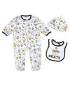 Wear By Erin Andrews Baby Boys And Girls Pittsburgh Penguins Sleep And Play Sleeper With Bib Set In White