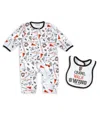 Wear By Erin Andrews Baby Boys And Girls San Francisco Giants Sleep Play With Bib Set In White