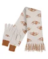 Wear By Erin Andrews Baltimore Ravens Tonal Scarf And Gloves Set In Tan