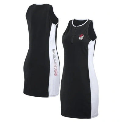 Wear By Erin Andrews Black Georgia Bulldogs Bodyframing Tank Dress